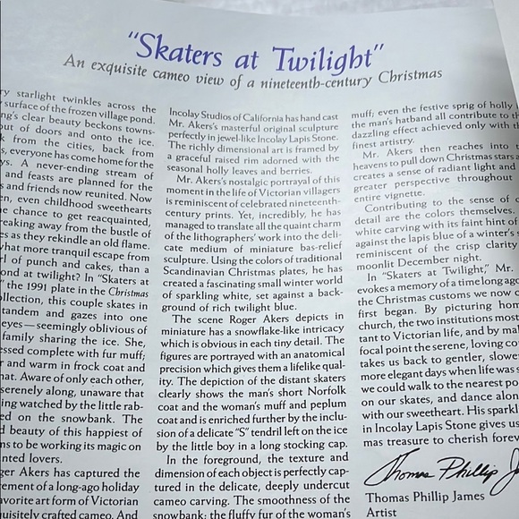 NWOT Incolay cameo Lapis blue plate - Picture 6 of 7